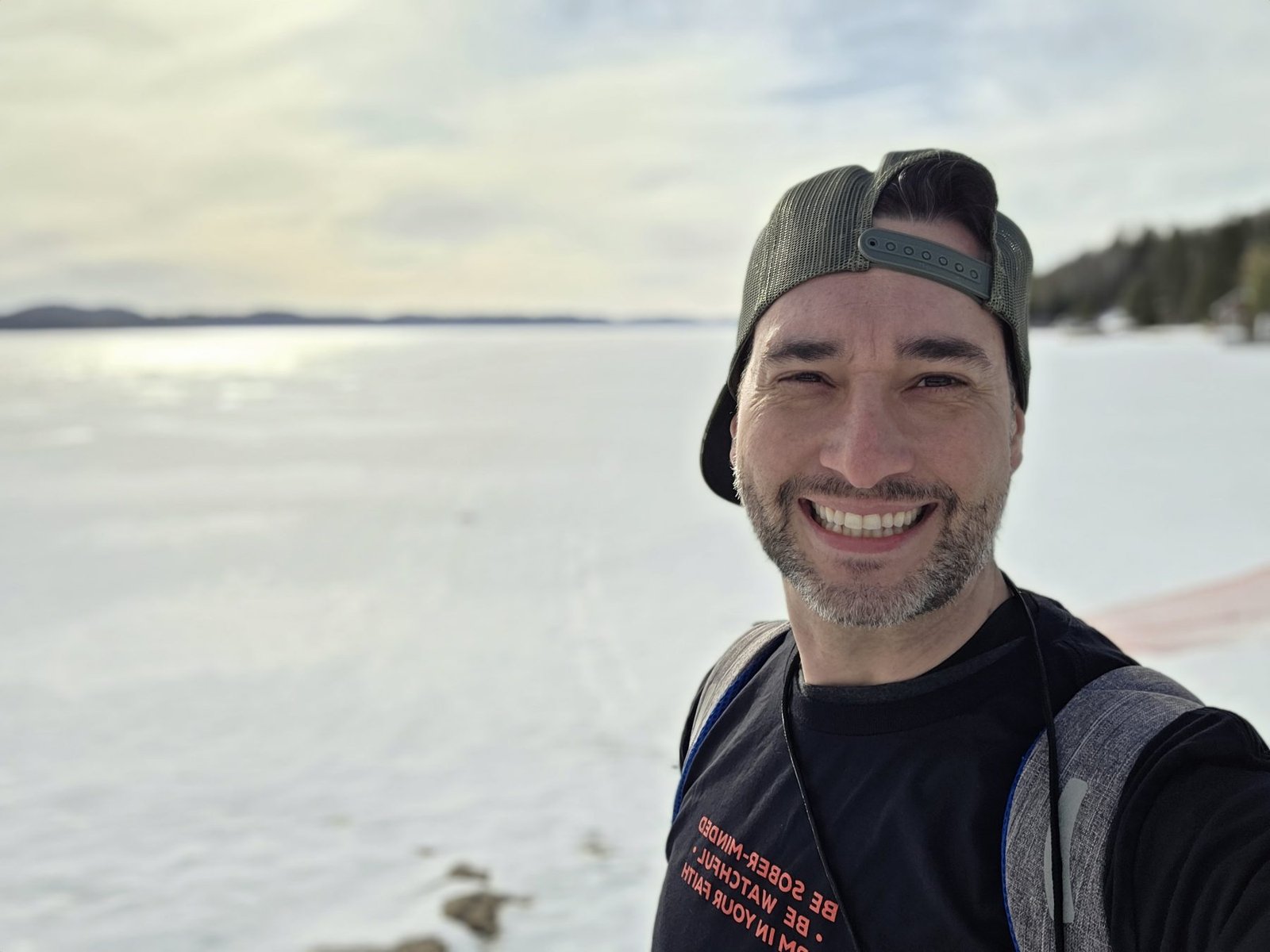 Dave Birnie outdoors on a winter day