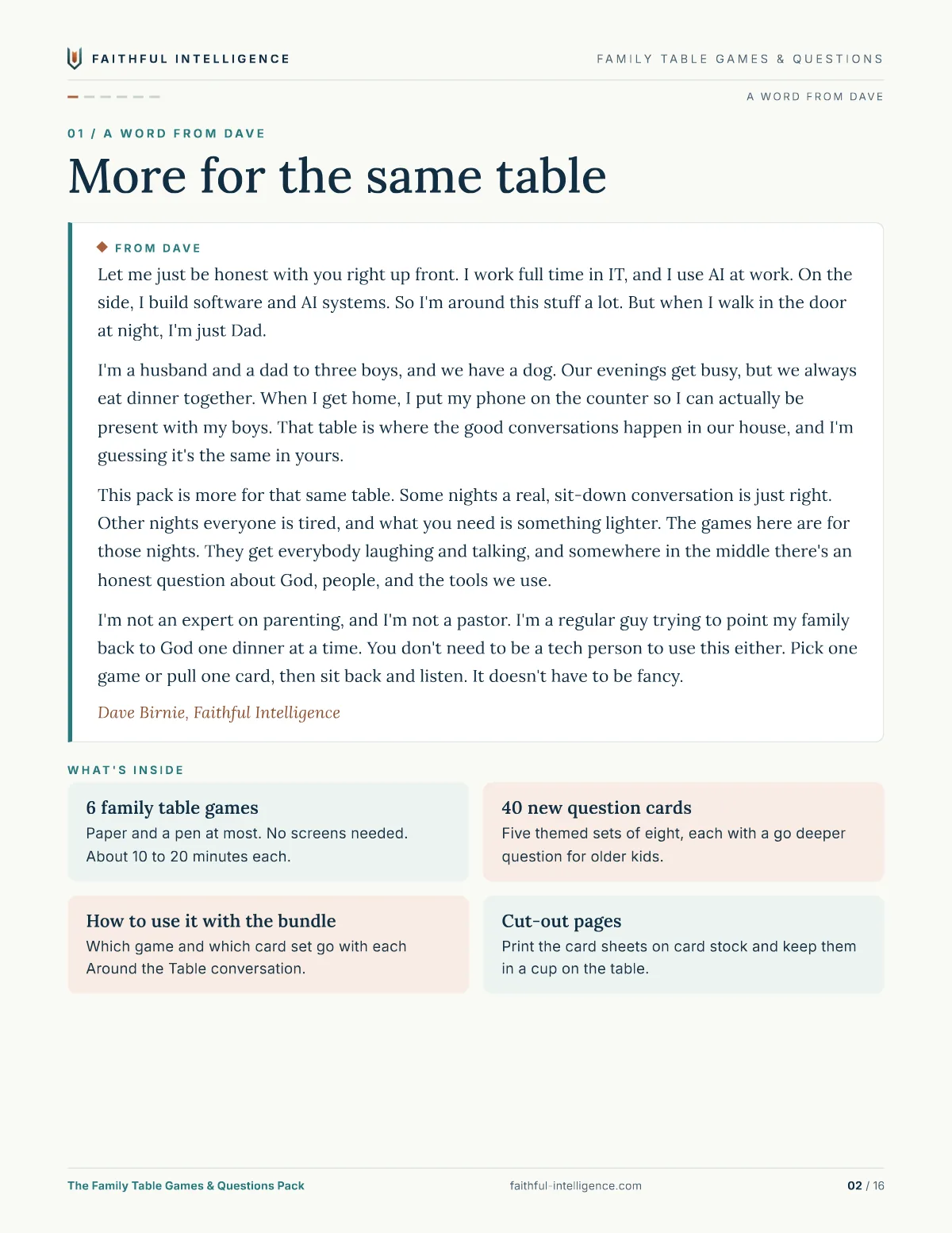 The Family Table Games & Questions Pack: Page 2